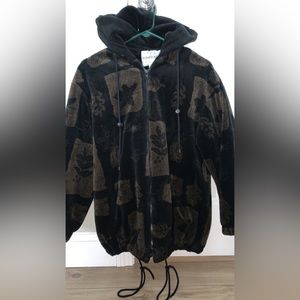 Forecaster sport Sherpa jacket brown black xs